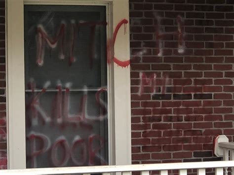 Sen. Mitch McConnell's Louisville home vandalized | Lipstick Alley