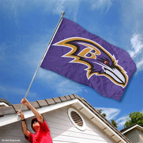 Baltimore Ravens Embroidered Nylon Flag - State Street Products