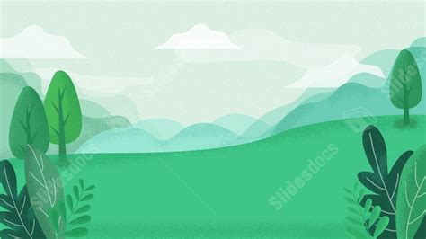 Green Protection Environment Cartoon Powerpoint Background For Free ...