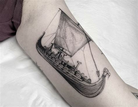 101 Best Viking Ship Tattoo Ideas You Have To See To Believe!