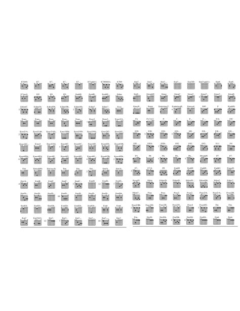 Sample Guitar Chord Chart Free Download