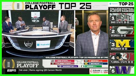 2023 COLLEGE FOOTBALL PLAYOFF TOP 25 RANKINGS SHOW #2 — 11/7/23 - Win ...