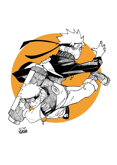 ArtStation - Tribute to naruto's 20th anniversary