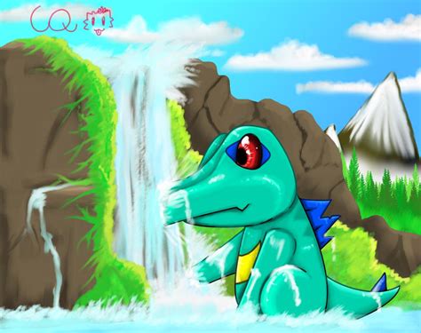 Shiny Totodile by Pand-ASS on DeviantArt