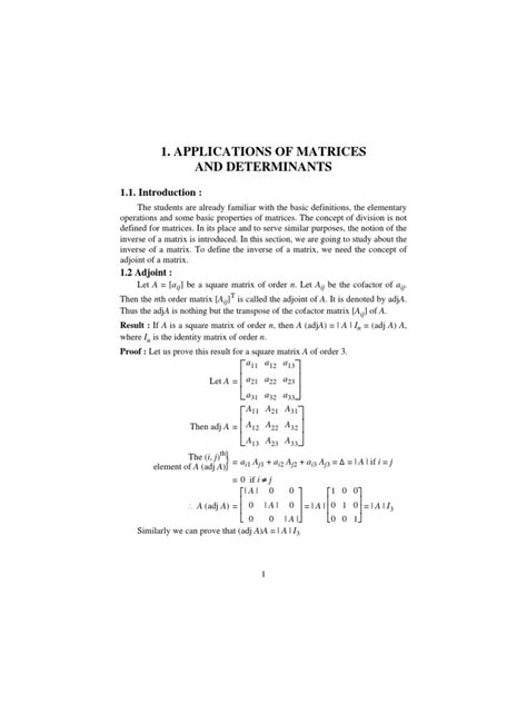 Applications of Matrices | PDF | System Of Linear Equations | Matrix ...