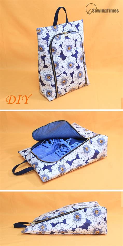 DIY TRAVEL SHOE BAG | Bag pattern, Shoe bags for travel, Patchwork bags