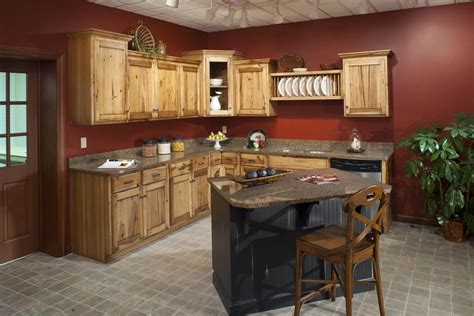 Kitchen | Kitchen wall colors, Hickory kitchen cabinets, Hickory kitchen