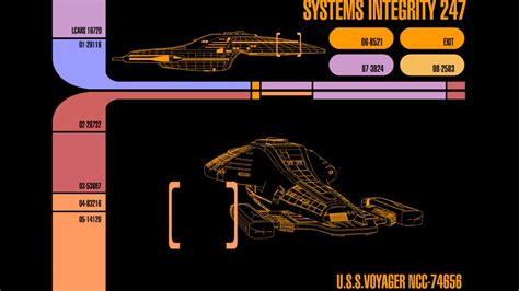 Star Trek LCARS - Voyager Systems Integrity - YouTube