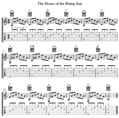 Learn "The House of the Rising Sun" Guitar Fingerstyle - Do Re Mi Studios