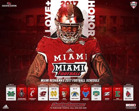 2017 Miami Football - Schedule Release on Behance | Miami football ...