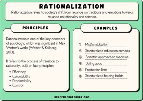 Rationalization in Sociology: 16 Examples & Criticisms (2024)