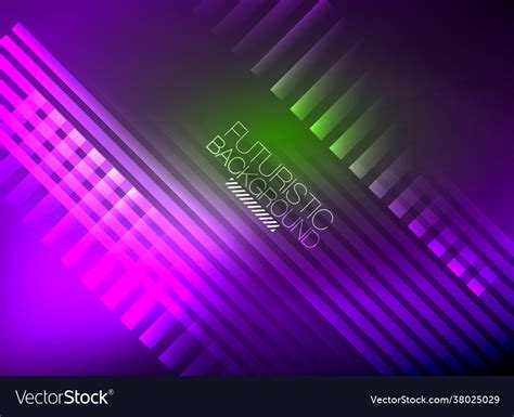 Bright neon color techno abstract background Vector Image