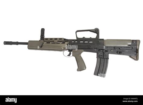 British assault rifle L85A1 isolated on a white background Stock Photo ...