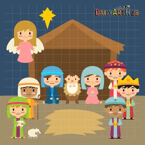 Nativity Scene Clip Art Set – Daily Art Hub – Free Clip Art Everyday