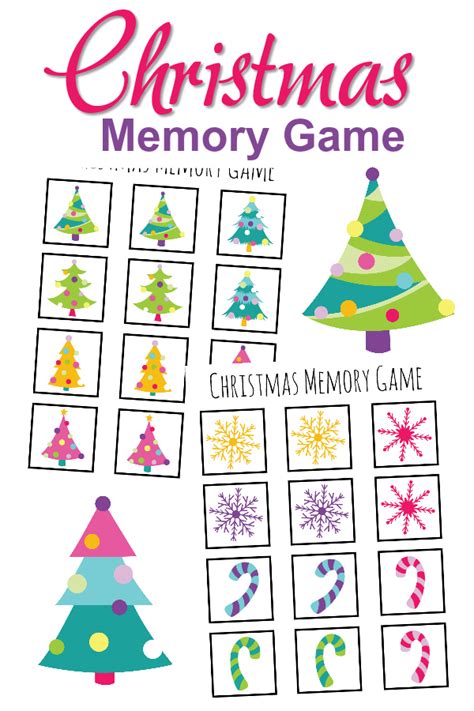 Christmas Memory Game Printable - Printable Word Searches