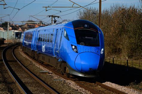 LUMO Class 803 Railway Train Approaches Grantham Station Editorial ...