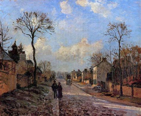 A Road in Louveciennes, 1872 - Camille Pissarro - WikiArt.org