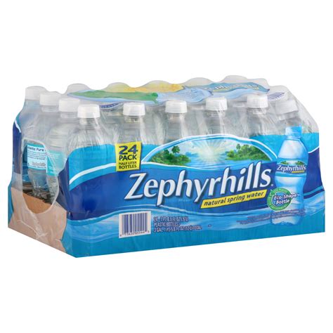 Zephyrhills Water, Natural Spring, 24-1 pt 0.9 fl oz (0.5 lt) bottles ...