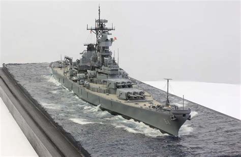 USS WISCONSIN BB-64 | Scale model ships, Warship model, Model warships