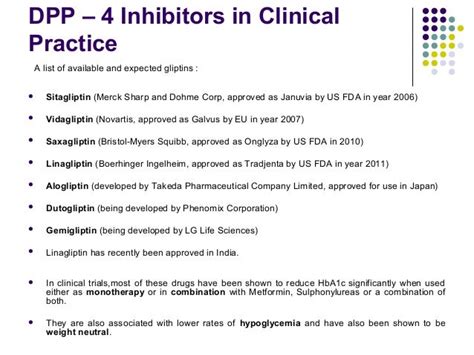 Dpp – 4 inhibitors