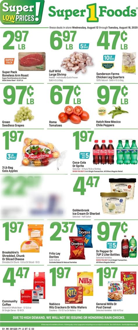 Super 1 Foods Current weekly ad 08/12 - 08/18/2020 - frequent-ads.com