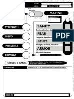 Mothership Character Sheet Fillable | PDF