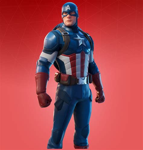 Fortnite Captain America Skin - Character, PNG, Images - Pro Game Guides