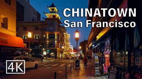 [4K] Chinatown at Night - San Francisco California - Walking Tour - YouTube