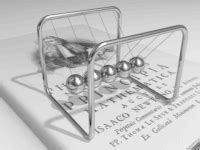 An animation of a Newton's cradle