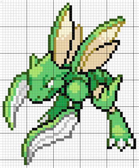 Scyther Pixel Art Pokemon, Pokemon Chart, Pokemon Bead, Pokemon Pattern, Pokemon Diy, Minecraft ...