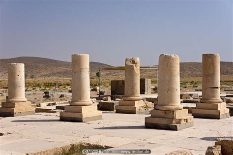 Photo of Audience Hall of the Pasargadae Palace. Pasargadae, Iran