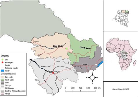 Map of Kisangani and Major transhumance routes from probable departure... | Download Scientific ...