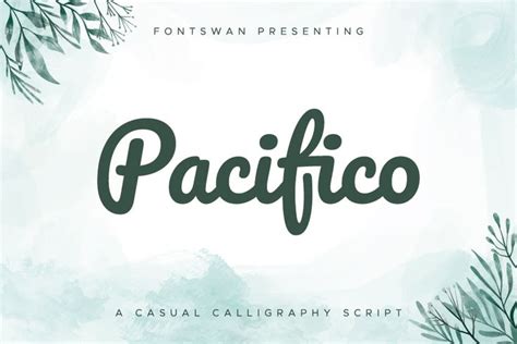 Pacifico Font in 2021 | Free font, Fonts, Free fonts download