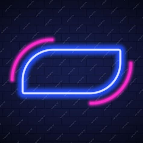 Premium Vector | Night club neon sign on brick wall background blank 3d retro frame with neon ...