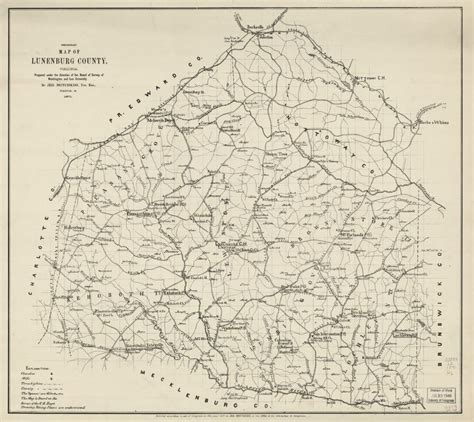 Preliminary map of Lunenburg County, Virginia | Library of Congress