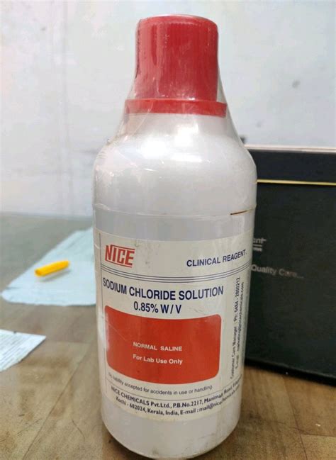 Sodium Chloride Solution, Packaging Size: 250 Ml at Rs 100/kg in Hyderabad