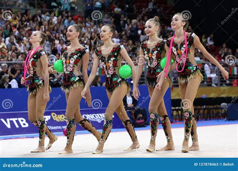 Team Russian Federation Rhythmic Gymnastics Editorial Stock Photo ...