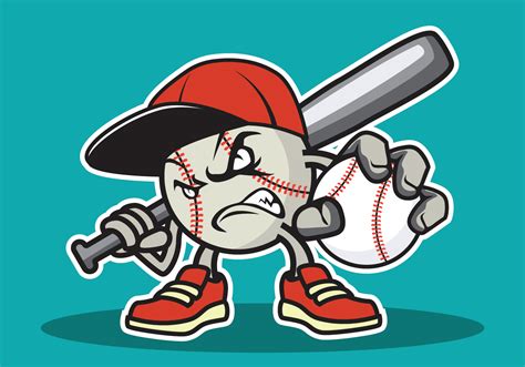 Baseball Mascot Illustration 202708 Vector Art at Vecteezy