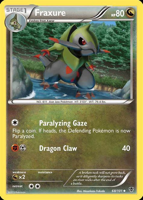 Fraxure (bw10-68) - Pokémon Card Database - PokemonCard