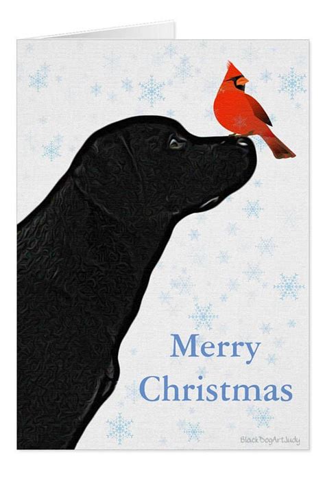 Black Lab Christmas Card C10BLCAR Labrador Christmas Black - Etsy ...