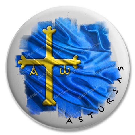 Chapa bandera del Principado de Asturias | Grafishop