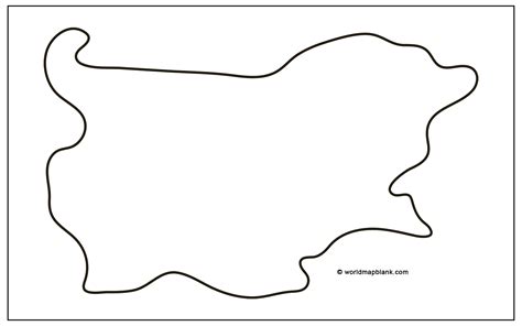 Blank Map of Bulgaria – Outline Map of Bulgaria [PDF]