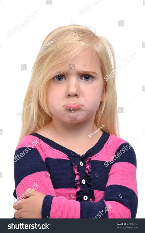 Little Girl Sad Face Stock Photo 77058184 - Shutterstock