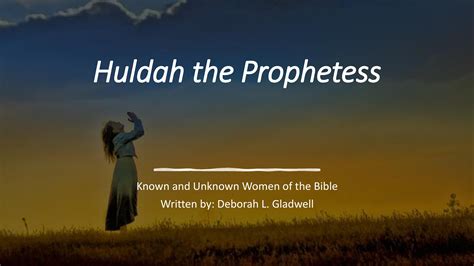 Huldah the Prophetess – Stand Up for Jesus Christ