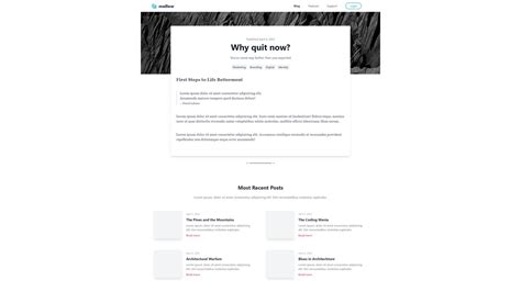 Blog Page Template Tailwindcss component - ComponentLand