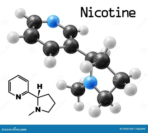 Nicotine Molecule Stock Photo - Image: 29201350