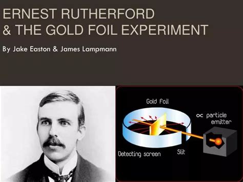 PPT - Ernest Rutherford & the Gold Foil Experiment PowerPoint ...