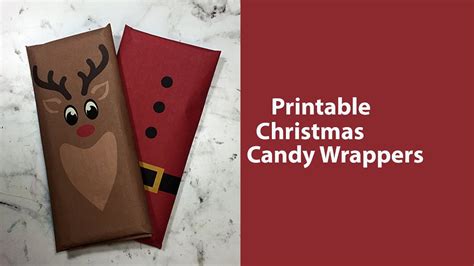 Reindeer Candy Bar Wrappers Printable