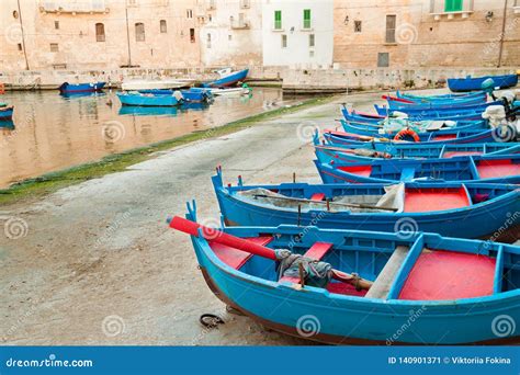 Fishing Boats Docked in Italy Stock Image - Image of rural, lifestyle: 140901371