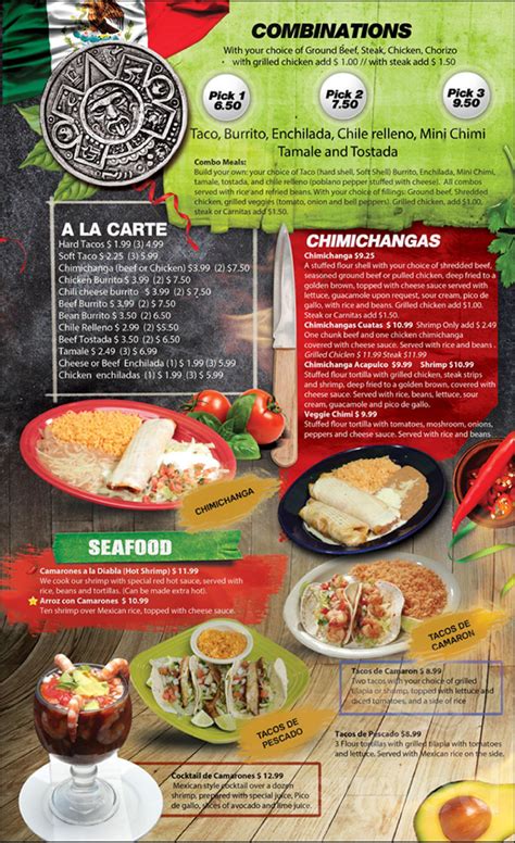 El Meson Mexican Restaurant menu in Indianapolis, Indiana, USA